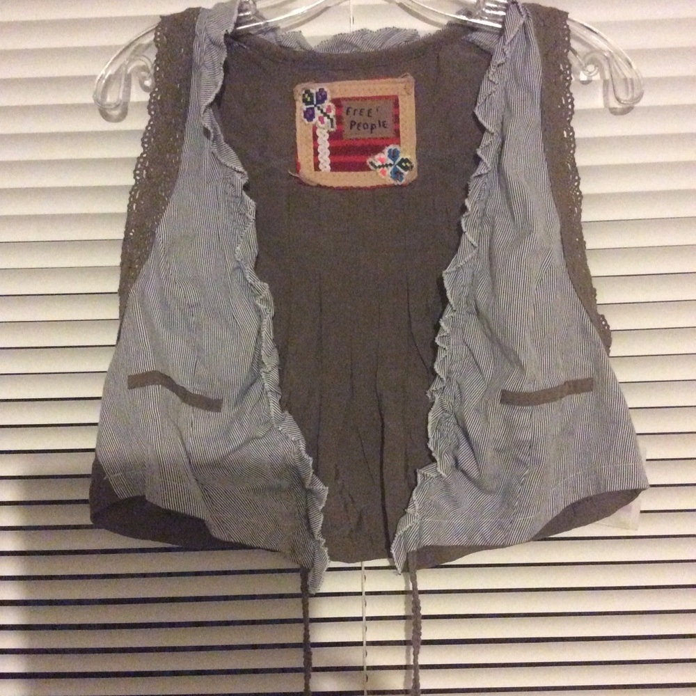 Free People vest shirt